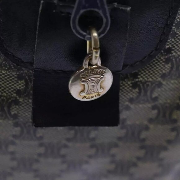 CELINE Macadam Canvas Boston Bag Navy Auth - Picture 11 of 16